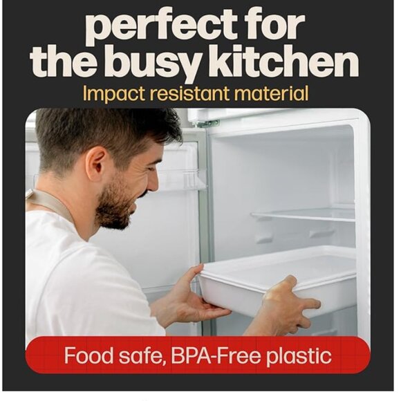 NIB Hans Grill 2-Piece BPA Free Plastic Dough Proofing Box | Pizza Proofing Box - Picture 3 of 3